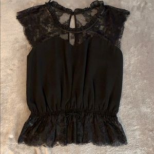 Express Black Lace blouse